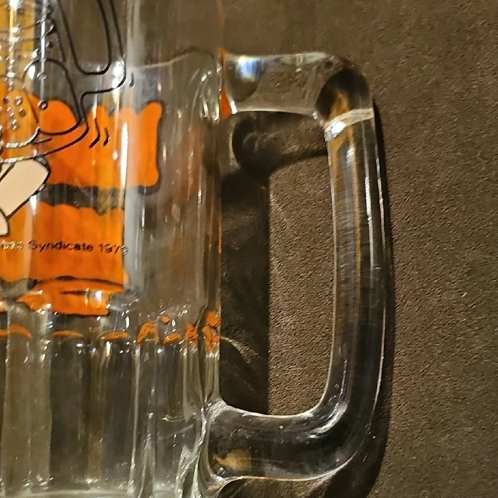 Ziggy Beer Mug VINTAGE 70's  Macho Cartoon Alcohol barware Kitchen Drink Glass